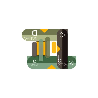 Özet satırları geometrik Infographic layoutabstract satırları geometrik Infographic düzeni, veri görselleştirme tasarım, seçeneği adım adım programı, web kutusu