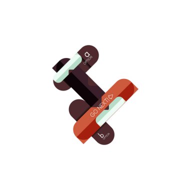 Özet satırları geometrik Infographic layoutabstract satırları geometrik Infographic düzeni, veri görselleştirme tasarım, seçeneği adım adım programı, web kutusu