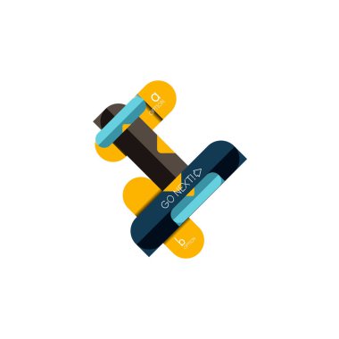 Özet satırları geometrik Infographic layoutabstract satırları geometrik Infographic düzeni, veri görselleştirme tasarım, seçeneği adım adım programı, web kutusu