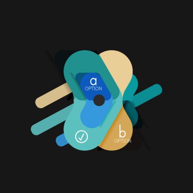 Düz tasarım geometrik infographics, ok şekli vektör etiket veya etiket, Fiyat etiketleri, promosyon rozet, simgesi tasarım, kağıt tarzı düzeni verileri grafik görselleştirme adım adım süreci için için teklif