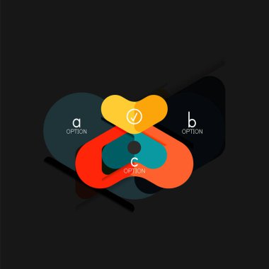 Düz tasarım geometrik infographics, ok şekli vektör etiket veya etiket, Fiyat etiketleri, promosyon rozet, simgesi tasarım, kağıt tarzı düzeni verileri grafik görselleştirme adım adım süreci için için teklif