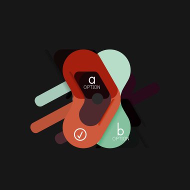 Düz tasarım geometrik infographics, ok şekli vektör etiket veya etiket, Fiyat etiketleri, promosyon rozet, simgesi tasarım, kağıt tarzı düzeni verileri grafik görselleştirme adım adım süreci için için teklif