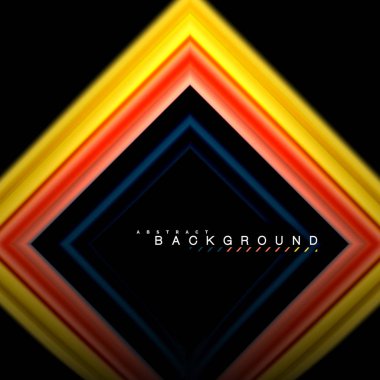 Sıvı çok renkli çizgilerle oluşturulan geometrik şekiller