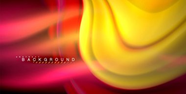 Neon parlayan dalga, sihirli enerji ve ışık arka plan