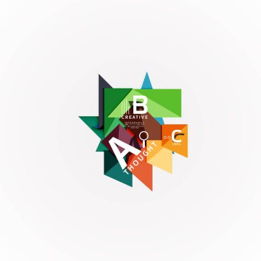 Kağıt seçeneği adımları diyagram Infographic düzeni