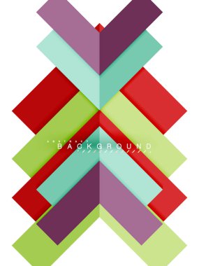 Çok renkli soyut geometrik şekiller, geometri arka plan web afiş için