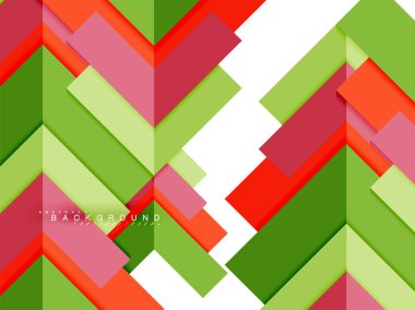 Çok renkli soyut geometrik şekiller, geometri arka plan web afiş için