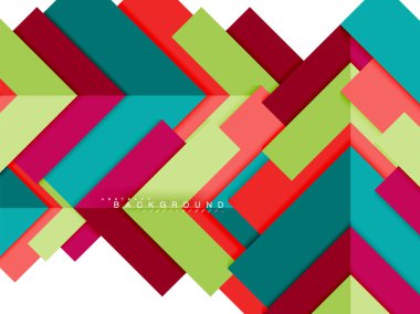 Çok renkli soyut geometrik şekiller, geometri arka plan web afiş için