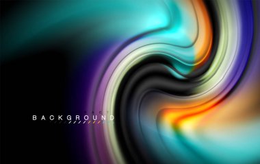 Sıvı sıvı renkler tasarım, renkli mermer veya plastik dalgalı doku arka plan, siyah, iş veya teknoloji sunu veya web broşür için parlak renkli öğeleri kapak tasarımı, duvar kağıdı