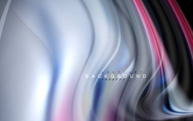 Sıvı sıvı renkler tasarım, renkli mermer veya plastik dalgalı doku arka plan, siyah, iş veya teknoloji sunu veya web broşür için parlak renkli öğeleri kapak tasarımı, duvar kağıdı