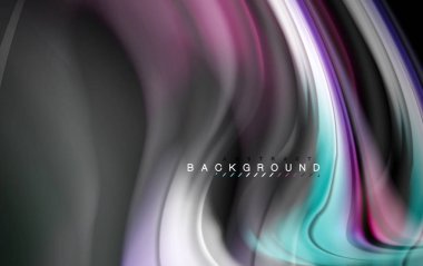Sıvı sıvı renkler tasarım, renkli mermer veya plastik dalgalı doku arka plan, siyah, iş veya teknoloji sunu veya web broşür için parlak renkli öğeleri kapak tasarımı, duvar kağıdı