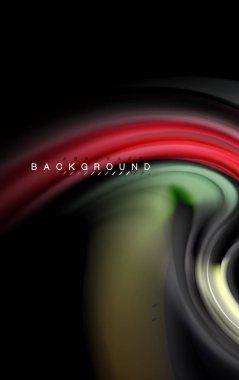 Sıvı sıvı renkler tasarım, renkli mermer veya plastik dalgalı doku arka plan, siyah, iş veya teknoloji sunu veya web broşür için parlak renkli öğeleri kapak tasarımı, duvar kağıdı