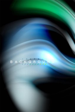 Sıvı sıvı renkler tasarım, renkli mermer veya plastik dalgalı doku arka plan, siyah, iş veya teknoloji sunu veya web broşür için parlak renkli öğeleri kapak tasarımı, duvar kağıdı