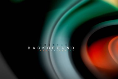 Sıvı sıvı renkler tasarım, renkli mermer veya plastik dalgalı doku arka plan, siyah, iş veya teknoloji sunu veya web broşür için parlak renkli öğeleri kapak tasarımı, duvar kağıdı