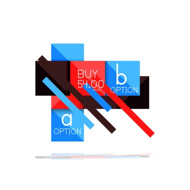 Kare seçeneğinin Infographic afiş. Bilgi ve veri görselleştirme, geometrik tasarım