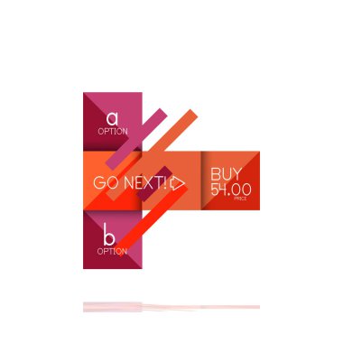 Kare seçeneğinin Infographic afiş. Bilgi ve veri görselleştirme, geometrik tasarım