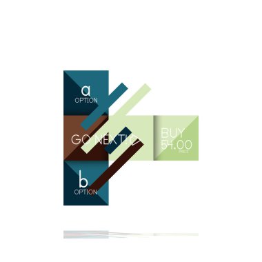 Kare seçeneğinin Infographic afiş. Bilgi ve veri görselleştirme, geometrik tasarım