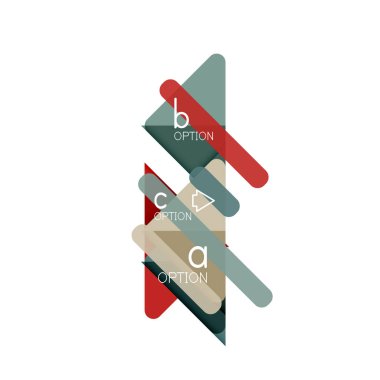 Üçgen veri görselleştirme tasarım, seçenek Infographic düzen