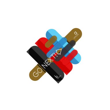 Özet satırları geometrik Infographic layoutabstract satırları geometrik Infographic düzeni, veri görselleştirme tasarım, seçeneği adım adım programı, web kutusu