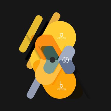 Düz tasarım geometrik infographics, ok şekli vektör etiket veya etiket, Fiyat etiketleri, promosyon rozet, simgesi tasarım, kağıt tarzı düzeni verileri grafik görselleştirme adım adım süreci için için teklif