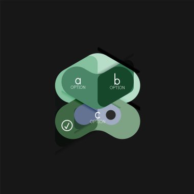 Düz tasarım geometrik infographics, ok şekli vektör etiket veya etiket, Fiyat etiketleri, promosyon rozet, simgesi tasarım, kağıt tarzı düzeni verileri grafik görselleştirme adım adım süreci için için teklif