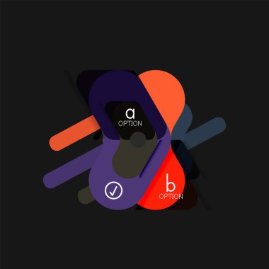 Düz tasarım geometrik infographics, ok şekli vektör etiket veya etiket, Fiyat etiketleri, promosyon rozet, simgesi tasarım, kağıt tarzı düzeni verileri grafik görselleştirme adım adım süreci için için teklif