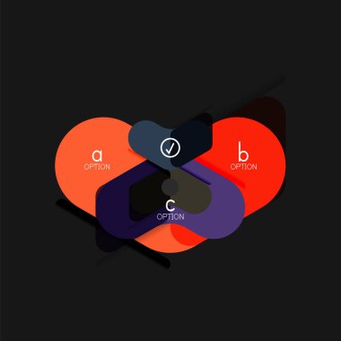 Düz tasarım geometrik infographics, ok şekli vektör etiket veya etiket, Fiyat etiketleri, promosyon rozet, simgesi tasarım, kağıt tarzı düzeni verileri grafik görselleştirme adım adım süreci için için teklif