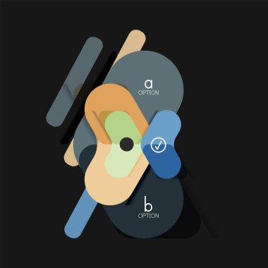 Düz tasarım geometrik infographics, ok şekli vektör etiket veya etiket, Fiyat etiketleri, promosyon rozet, simgesi tasarım, kağıt tarzı düzeni verileri grafik görselleştirme adım adım süreci için için teklif