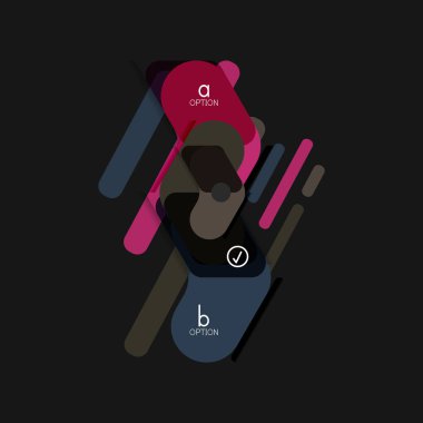 Düz tasarım geometrik infographics, ok şekli vektör etiket veya etiket, Fiyat etiketleri, promosyon rozet, simgesi tasarım, kağıt tarzı düzeni verileri grafik görselleştirme adım adım süreci için için teklif