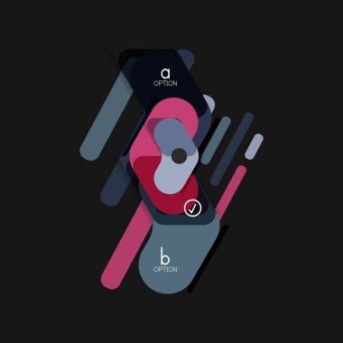 Düz tasarım geometrik infographics, ok şekli vektör etiket veya etiket, Fiyat etiketleri, promosyon rozet, simgesi tasarım, kağıt tarzı düzeni verileri grafik görselleştirme adım adım süreci için için teklif