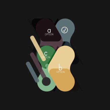 Düz tasarım geometrik infographics, ok şekli vektör etiket veya etiket, Fiyat etiketleri, promosyon rozet, simgesi tasarım, kağıt tarzı düzeni verileri grafik görselleştirme adım adım süreci için için teklif