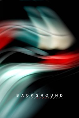 Sıvı sıvı renkler tasarım, renkli mermer veya plastik dalgalı doku arka plan, siyah, iş veya teknoloji sunu veya web broşür için parlak renkli öğeleri kapak tasarımı, duvar kağıdı