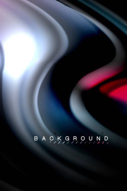 Sıvı sıvı renkler tasarım, renkli mermer veya plastik dalgalı doku arka plan, siyah, iş veya teknoloji sunu veya web broşür için parlak renkli öğeleri kapak tasarımı, duvar kağıdı