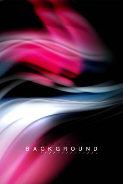 Sıvı sıvı renkler tasarım, renkli mermer veya plastik dalgalı doku arka plan, siyah, iş veya teknoloji sunu veya web broşür için parlak renkli öğeleri kapak tasarımı, duvar kağıdı