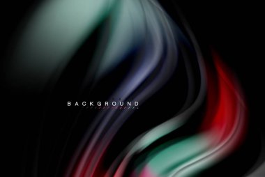 Sıvı sıvı renkler tasarım, renkli mermer veya plastik dalgalı doku arka plan, siyah, iş veya teknoloji sunu veya web broşür için parlak renkli öğeleri kapak tasarımı, duvar kağıdı