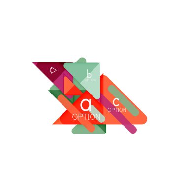 Üçgen veri görselleştirme tasarım, seçenek Infographic düzen