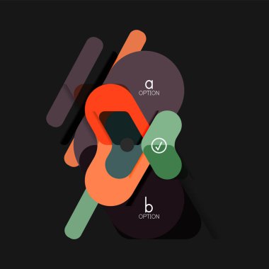 Düz tasarım geometrik infographics, ok şekli vektör etiket veya etiket, Fiyat etiketleri, promosyon rozet, simgesi tasarım, kağıt tarzı düzeni verileri grafik görselleştirme adım adım süreci için için teklif