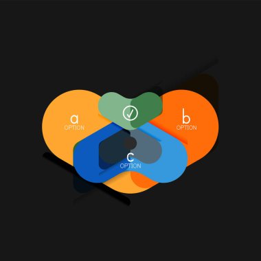 Düz tasarım geometrik infographics, ok şekli vektör etiket veya etiket, Fiyat etiketleri, promosyon rozet, simgesi tasarım, kağıt tarzı düzeni verileri grafik görselleştirme adım adım süreci için için teklif