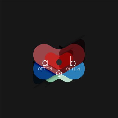 Düz tasarım geometrik infographics, ok şekli vektör etiket veya etiket, Fiyat etiketleri, promosyon rozet, simgesi tasarım, kağıt tarzı düzeni verileri grafik görselleştirme adım adım süreci için için teklif