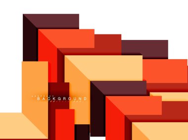 Çok renkli soyut geometrik şekiller, geometri arka plan web afiş için