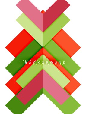 Çok renkli soyut geometrik şekiller, geometri arka plan web afiş için