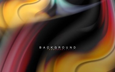 Sıvı sıvı renkler tasarım, renkli mermer veya plastik dalgalı doku arka plan, siyah, iş veya teknoloji sunu veya web broşür için parlak renkli öğeleri kapak tasarımı, duvar kağıdı