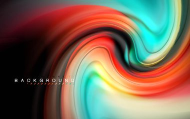 Sıvı sıvı renkler tasarım, renkli mermer veya plastik dalgalı doku arka plan, siyah, iş veya teknoloji sunu veya web broşür için parlak renkli öğeleri kapak tasarımı, duvar kağıdı