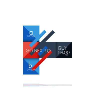 Kare seçeneğinin Infographic afiş. Bilgi ve veri görselleştirme, geometrik tasarım