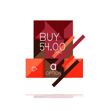 Kare seçeneğinin Infographic afiş. Bilgi ve veri görselleştirme, geometrik tasarım