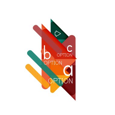 Üçgen veri görselleştirme tasarım, seçenek Infographic düzen