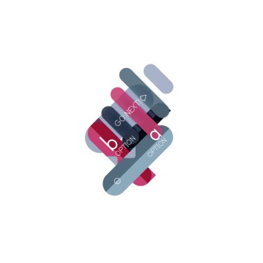 Özet satırları geometrik Infographic layoutabstract satırları geometrik Infographic düzeni, veri görselleştirme tasarım, seçeneği adım adım programı, web kutusu