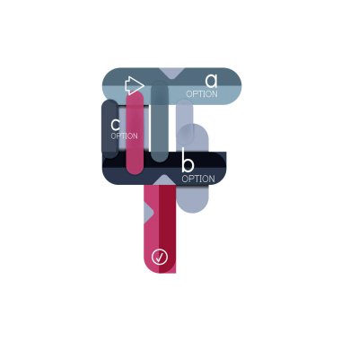 Özet satırları geometrik Infographic layoutabstract satırları geometrik Infographic düzeni, veri görselleştirme tasarım, seçeneği adım adım programı, web kutusu