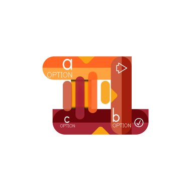 Özet satırları geometrik Infographic layoutabstract satırları geometrik Infographic düzeni, veri görselleştirme tasarım, seçeneği adım adım programı, web kutusu