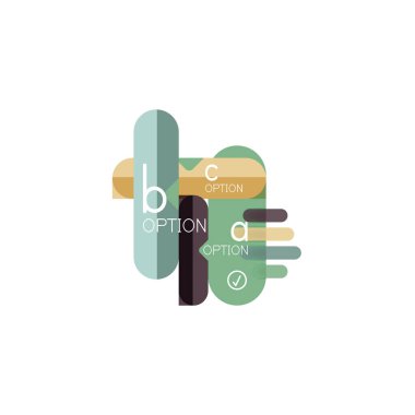 Özet satırları geometrik Infographic layoutabstract satırları geometrik Infographic düzeni, veri görselleştirme tasarım, seçeneği adım adım programı, web kutusu